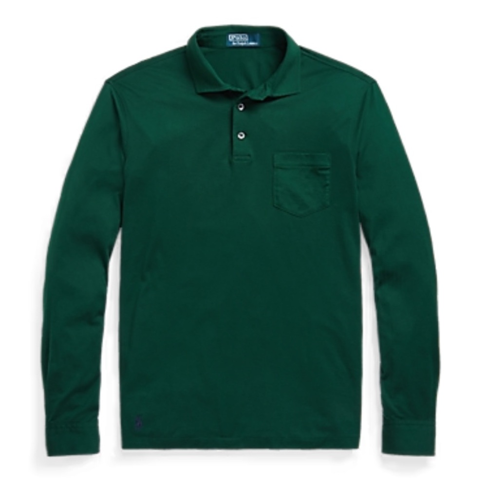 Polo by Ralph Lauren Men's Dark Green Button Down Shirt